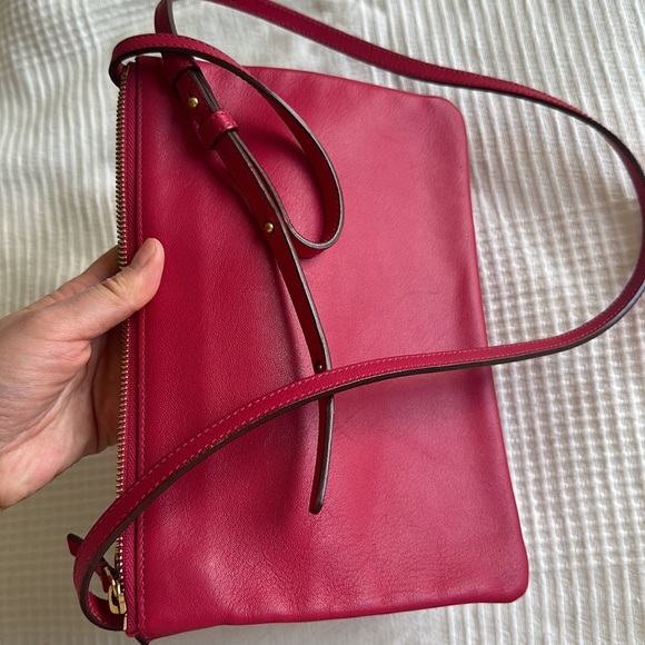 Celine trio large fushia dark pink shoulder bag - Picture 15 of 16